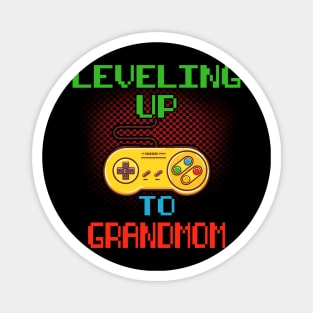 Promoted To Grandmom T-Shirt Unlocked Gamer Leveling Up Magnet